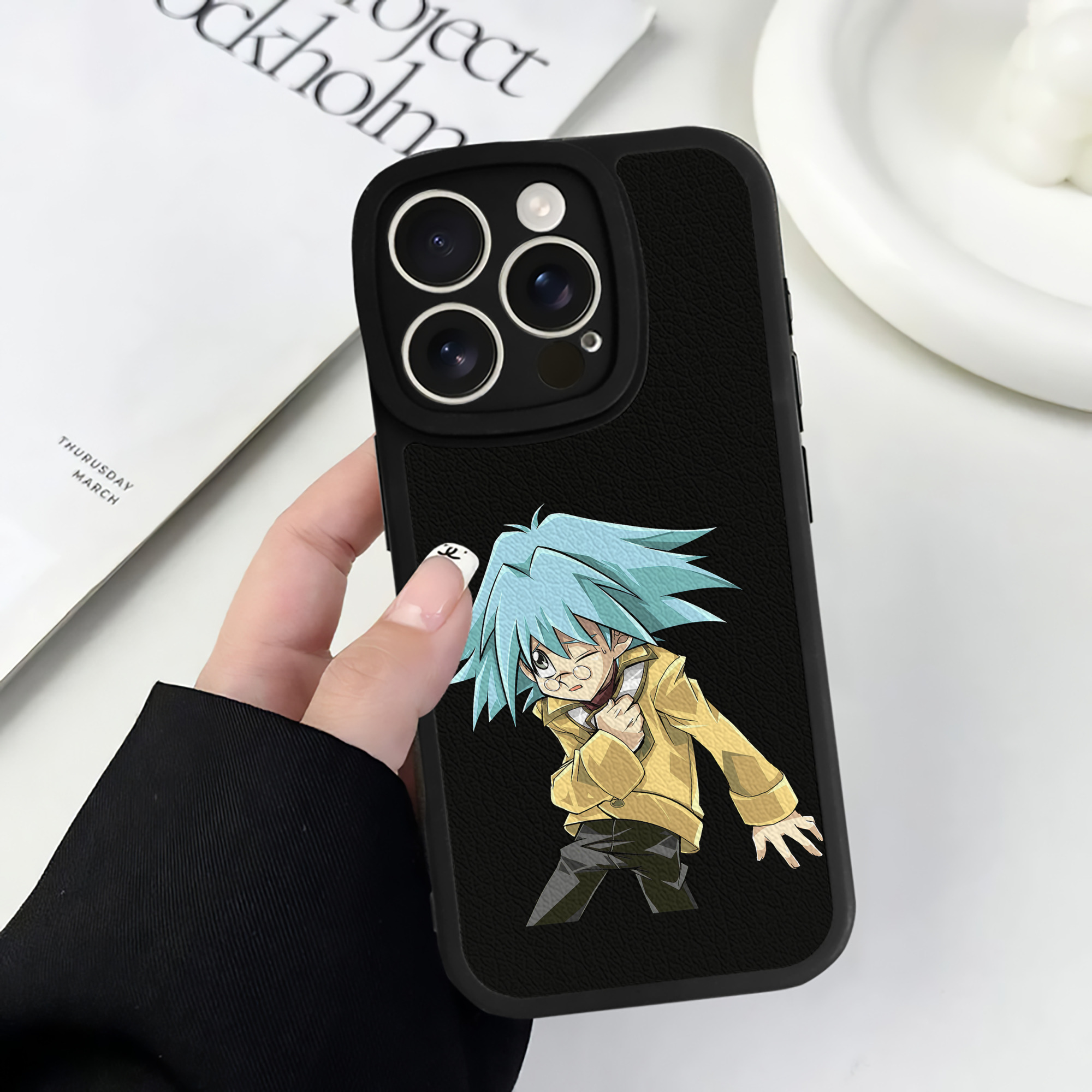 遊☆戯☆王 Yu-Gi-Oh! 【iPhone 16シリーズ対応】シリコンスマホケース（レザー調） 材質：シリコン